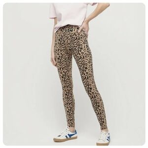 J.CREW high-rise leggings leopard print SMALL BNWT SO $70